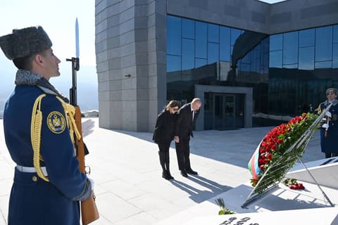 İlham Əliyev Xocalı Soyqırımı Memorialının açılışında iştirak edib - YENİLƏNİB 4