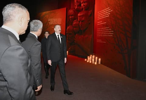 İlham Əliyev Xocalı Soyqırımı Memorialının açılışında iştirak edib - YENİLƏNİB 4