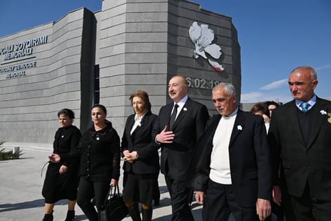İlham Əliyev Xocalı Soyqırımı Memorialının açılışında iştirak edib - YENİLƏNİB 4