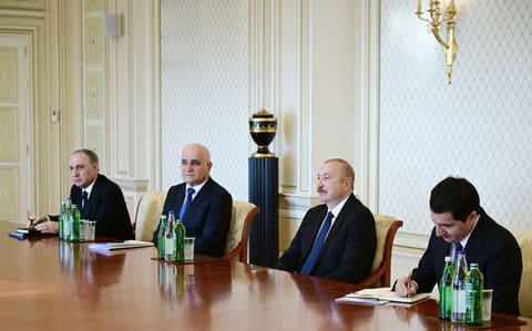 İlham Əliyev Rusiya Hökuməti Sədrinin müavinini qəbul edib