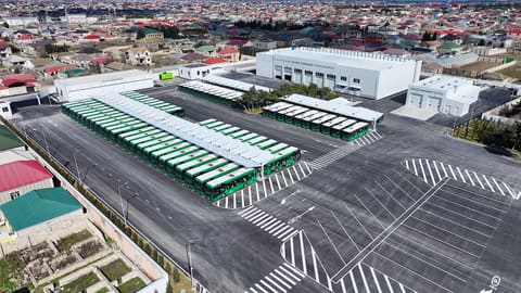 “Albalılıq elektrik avtobus deposu” istifadəyə verilib