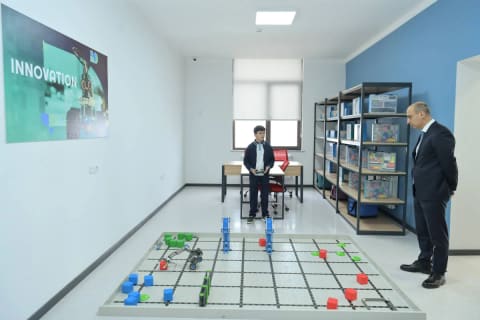 Elm və təhsil naziri Şuşada tədris prosesini izləyib - FOTO