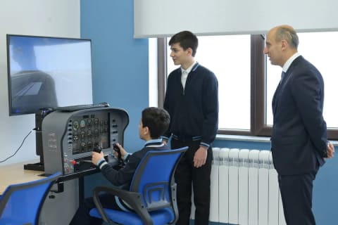 Elm və təhsil naziri Şuşada tədris prosesini izləyib - FOTO