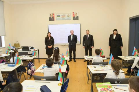 Elm və təhsil naziri Şuşada tədris prosesini izləyib - FOTO