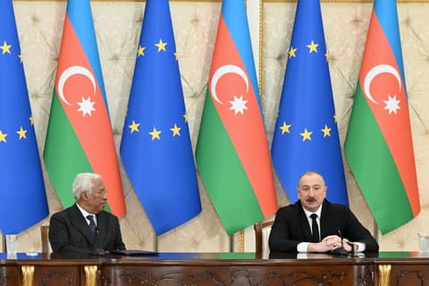 İlham Əliyev Antonio Koşta ilə mətbuata bəyanatlarla çıxış ediblər - YENİLƏNİB