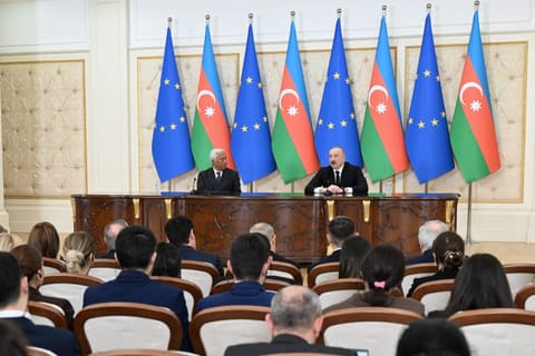 İlham Əliyev Antonio Koşta ilə mətbuata bəyanatlarla çıxış ediblər - YENİLƏNİB