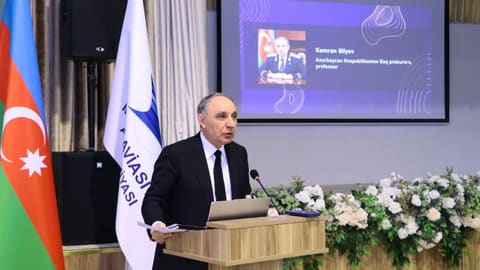 Baş prokurorun Milli Aviasiya Akademiyasında mühazirəsi keçirilib