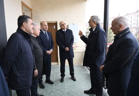 Əlaqələndirmə Qərargahının üzvləri Xocavənd şəhərində təmir olunmuş fərdi evə baxış keçiriblər