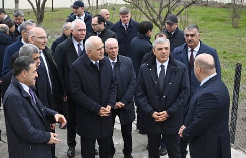 Əlaqələndirmə Qərargahının üzvləri Xocavənd şəhərində təmir olunmuş fərdi evə baxış keçiriblər