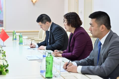 Sahibə Qafarova Çinin ölkəmizdəki səfiri ilə görüşüb