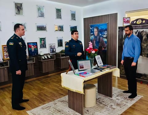 Dövlət Sərhəd Xidmətinin rəhbərliyi şəhid ailələrini ziyarət edib - FOTO