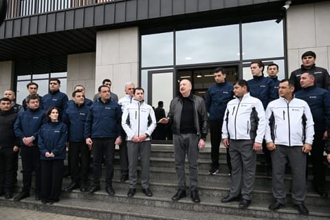 Prezident İlham Əliyev Şamaxıda “Şirvan Aqro” heyvandarlıq kompleksinin açılışında iştirak edib
