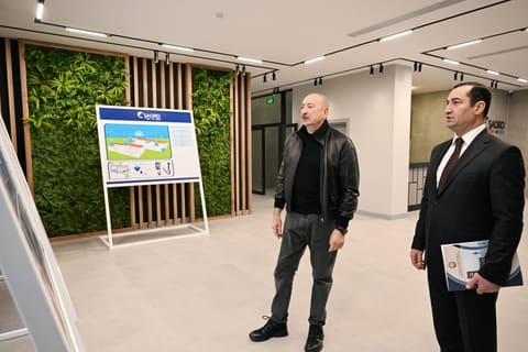 Prezident İlham Əliyev Şamaxıda “Şirvan Aqro” heyvandarlıq kompleksinin açılışında iştirak edib