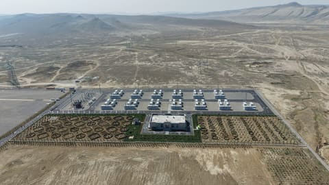 İlham Əliyev “Abşeron” Batareya Enerji Saxlanc Mərkəzinin açılışında iştirak edib
