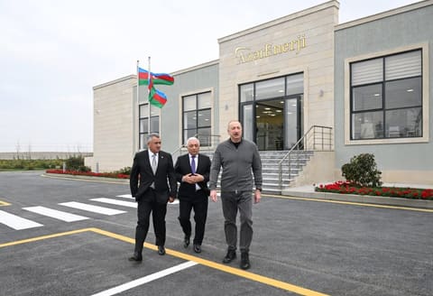 İlham Əliyev “Abşeron” Batareya Enerji Saxlanc Mərkəzinin açılışında iştirak edib