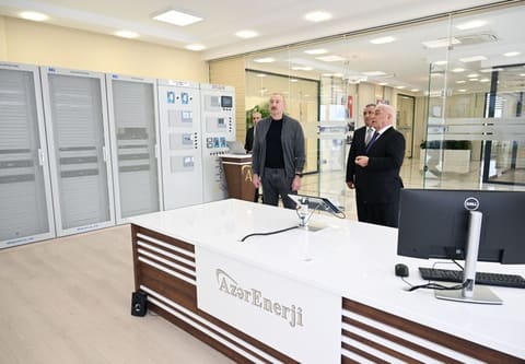 İlham Əliyev “Abşeron” Batareya Enerji Saxlanc Mərkəzinin açılışında iştirak edib