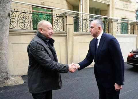  İlham Əliyev Gürcüstanın Azərbaycandakı səfirliyində olub, başsağlığı verib