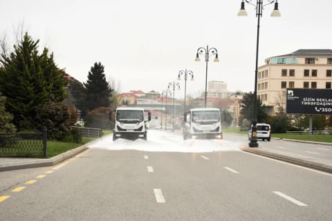 Güclü yağışdan sonra Bakıda genişmiqyaslı daxili iməclik keçirilib