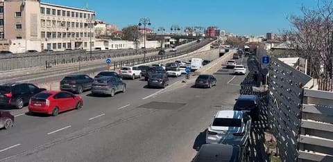 Ziya Bünyadov prospektində təmir aparılır, tıxac yaranıb