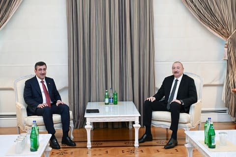  İlham Əliyev Türkiyənin Vitse-prezidentininin başçılıq etdiyi nümayəndə heyətini qəbul edib