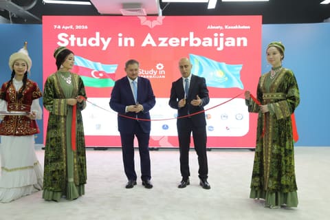 Qazaxıstanda “Study in Azerbaijan” təhsil sərgisinin açılışı baş tutub