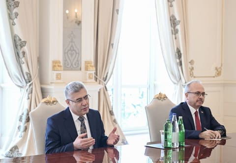  İlham Əliyev Türkiyə Ali Məhkəməsinin Baş prokurorunu qəbul edib