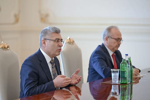  İlham Əliyev Türkiyə Ali Məhkəməsinin Baş prokurorunu qəbul edib