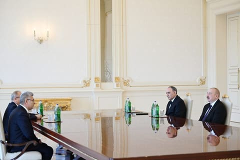  İlham Əliyev Türkiyə Ali Məhkəməsinin Baş prokurorunu qəbul edib