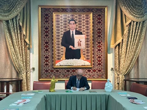 Firudin Qurbanov Türkmənistanda keçirilən 3-cü Beynəlxalq Riyaziyyat Olimpiadasının açılışında iştirak edib
