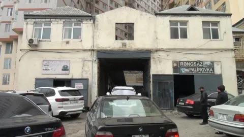 Avtomobil təmiri sexinin fəaliyyəti dayandırılıb - FOTOLAR