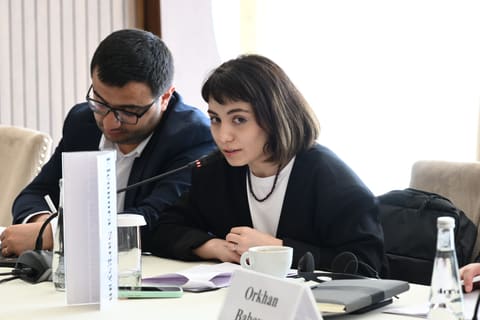“Sülh Körpüsü” təşəbbüsünün iştirakçıları Qəbələdə  Hikmət Hacıyevlə görüşüblər