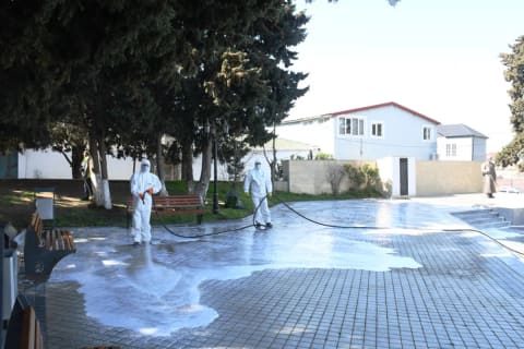 BŞİH:  Bakıda 550 küçə yuyulub