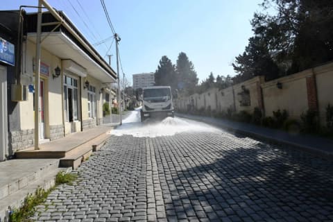 BŞİH:  Bakıda 550 küçə yuyulub