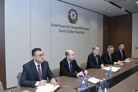 Ceyhun Bayramov İsveçrənin dövlət katibinin müavini ilə görüşüb