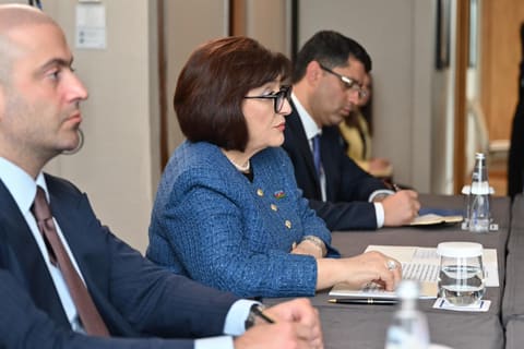 Sahibə Qafarova Rusiya Federal Məclisi Federasiya Şurasının sədri ilə görüşüb