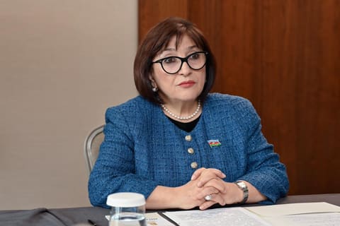 Sahibə Qafarova Rusiya Federal Məclisi Federasiya Şurasının sədri ilə görüşüb
