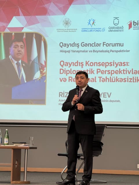 Xankəndidə "Qayıdış: Gənclər Forumu - Hüquqi Yanaşmalar və Beynəlxalq Perspektivlər" mövzusunda tədbir keçirilib - FOTOLAR