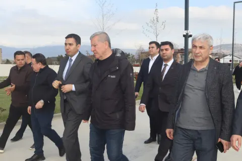 Türkiyə Ali Məhkəməsinin nümayəndə heyəti Xankəndidə bərpa işləri ilə tanış olub - FOTOLAR