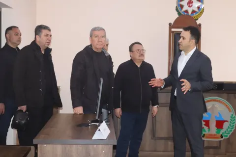 Türkiyə Ali Məhkəməsinin nümayəndə heyəti Xankəndidə bərpa işləri ilə tanış olub - FOTOLAR
