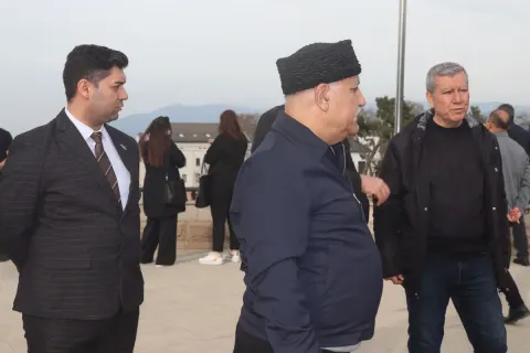 Türkiyə Ali Məhkəməsinin nümayəndə heyəti Xankəndidə bərpa işləri ilə tanış olub - FOTOLAR