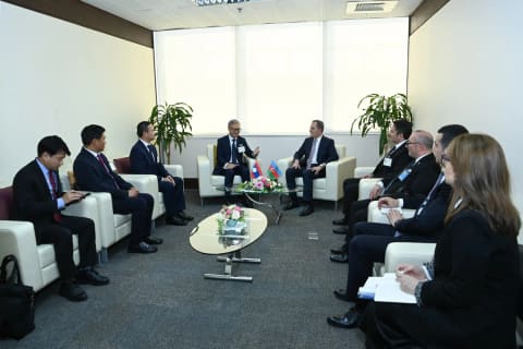 Azərbaycan və Laos XİN rəhbərləri görüşüb
