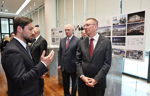 Latviya Prezidenti Edqars Rinkeviçs “Bakı Ağ Şəhər”də olub