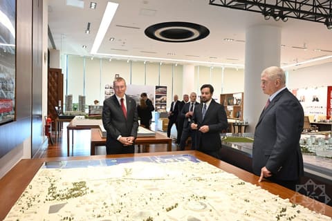 Latviya Prezidenti Edqars Rinkeviçs “Bakı Ağ Şəhər”də olub