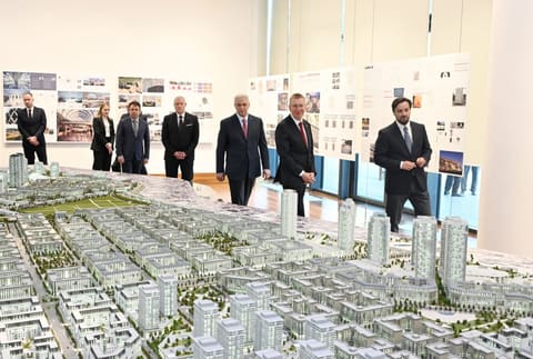 Latviya Prezidenti Edqars Rinkeviçs “Bakı Ağ Şəhər”də olub