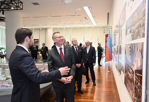 Latviya Prezidenti Edqars Rinkeviçs “Bakı Ağ Şəhər”də olub