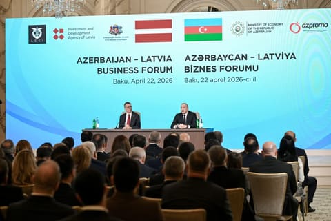 Bakıda Azərbaycan-Latviya biznes-forumu keçirilib - YENİLƏNİB