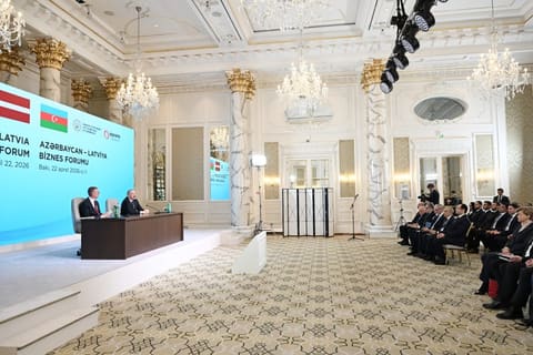 Bakıda Azərbaycan-Latviya biznes-forumu keçirilib - YENİLƏNİB