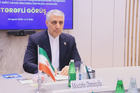 Baş Prokuror İran İslam Respublikasının ölkəmizdəki səfirini qəbul edib
