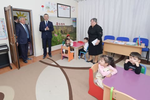 Mətin Kərimli Tərtərdə tədris prosesini izləyib