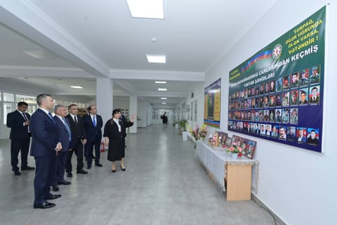 Mətin Kərimli Tərtərdə tədris prosesini izləyib